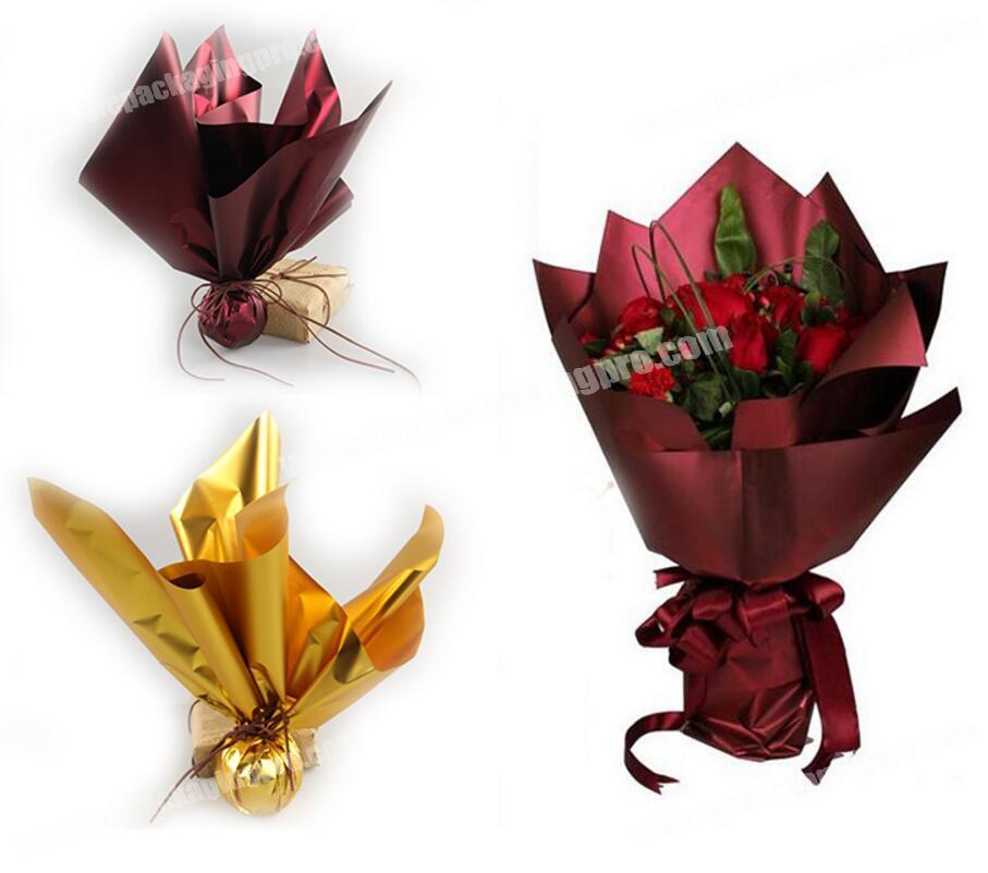 Buy Wholesale China Flower Wrapping Paper With Romantic Foiled