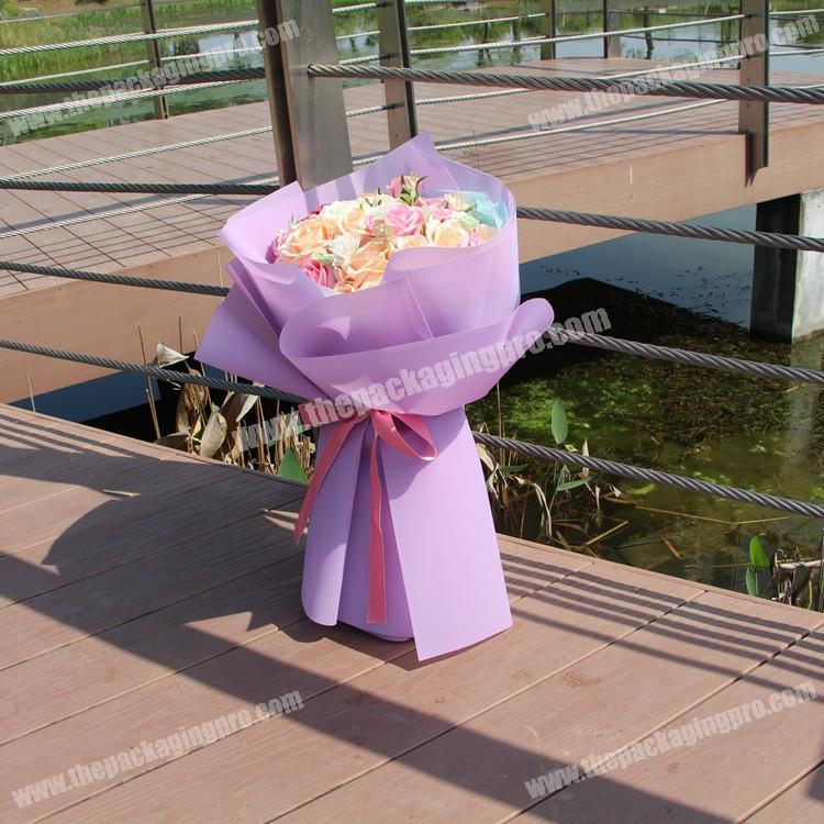 Shinewrap Plastic  waterproof  60x60cm custom color  Wrapping Paper Roll For Flower Gift