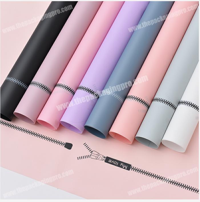 Shinewrap Zipper Special Design For Valentine's Day Gift Flower Wrapping Paper