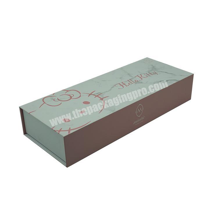 shiny wig paper luxury hair packaging boxes custom logo