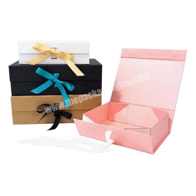 Shipped directly wholesale custom wedding packaging gift close magnetic foldable gift box