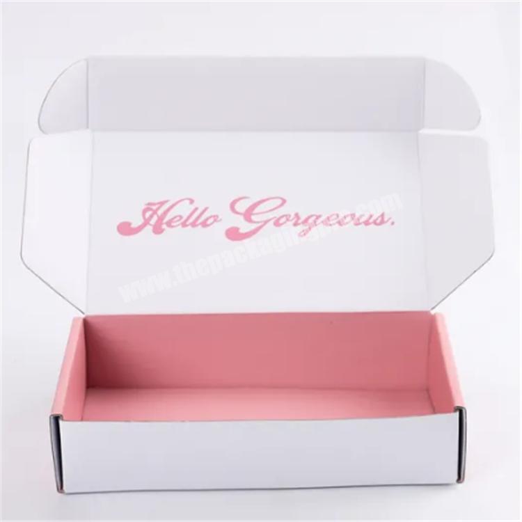 shipping boxes custom logo clothing packaging boxes