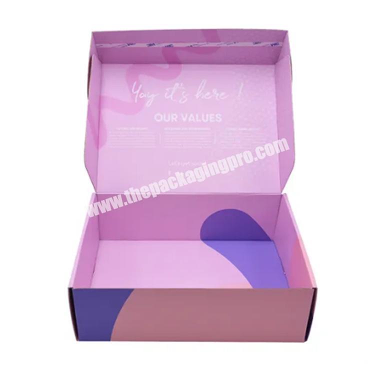 shipping boxes custom logo luxury clothing packaging box