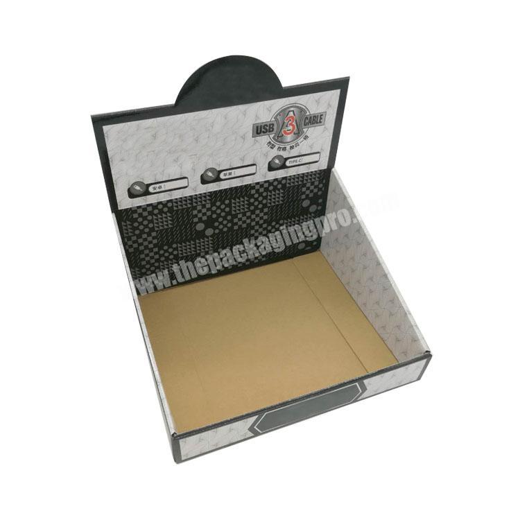 shipping boxes custom logo paper counter display box corrugated cardboard box