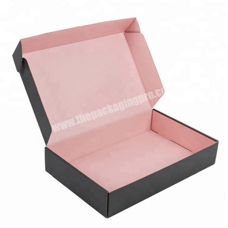 Shipping cardboard lingerie packaging box luxury paper gift box custom logo