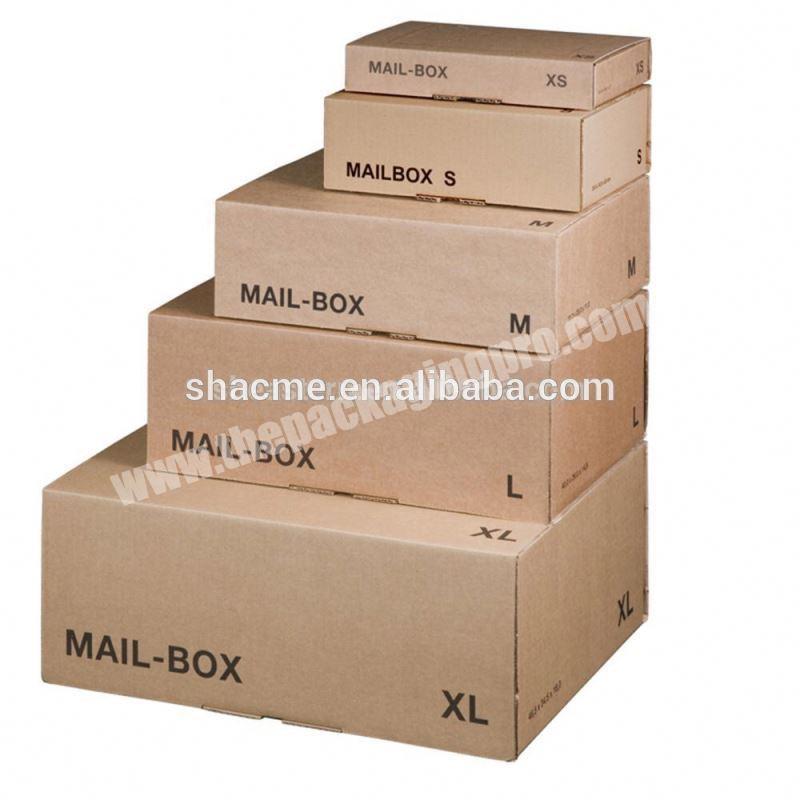 Shipping carton boxes.Mail boxes.Corrugated cardboard Paper Cartons.Brown kraft paper boxes