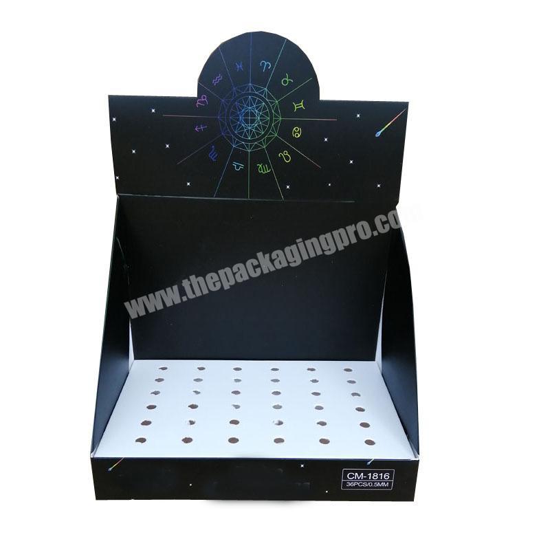 shipping corrugated box counter display rack cardboard snack packaging box