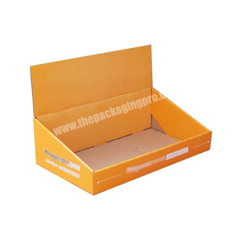 shipping corrugated box paperboard counter display rack cardboard display table