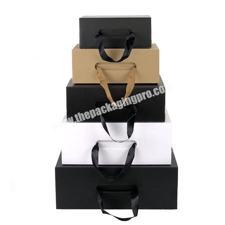 Shoes Packaging Box,paper Box And Paper Luxury Printing Black Custom Handmade Customized Apparel