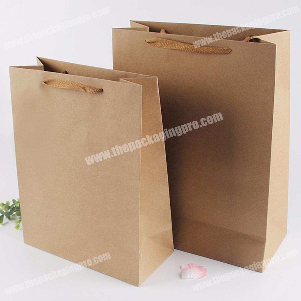 Shopping Kraft Brown Paper Gift Bag With Handle