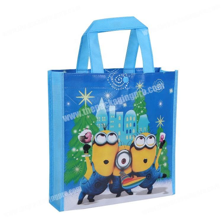 Shopping promotional PP cartoon printed custom non woven reusable bag
