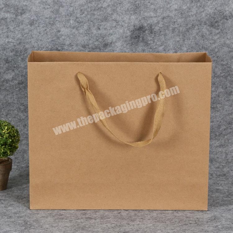 shopping recycle eco gift clothing fashion large kraft paper bag