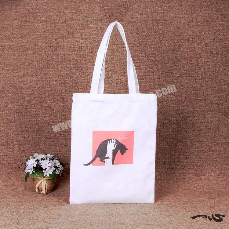 shoulder student gift organic white tote 100% cotton carry bag