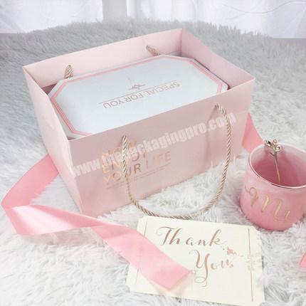 Simple Bridesmaid Empty Box Large Birthday Wedding Gift With Hand Gift Box