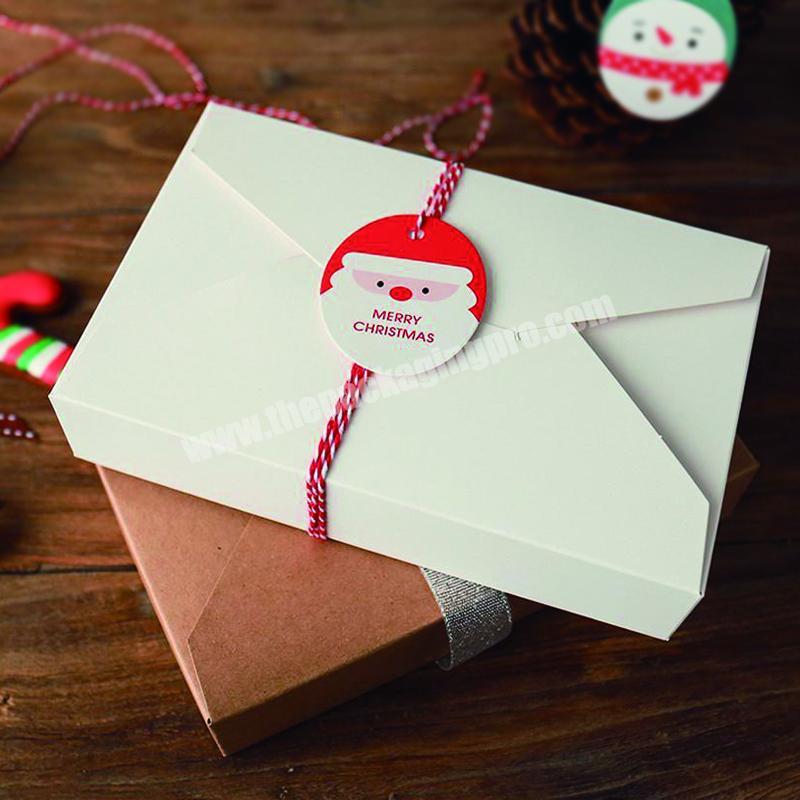 Simplicity envelope style Christmas Cookie Handmade Packaging Gift Box