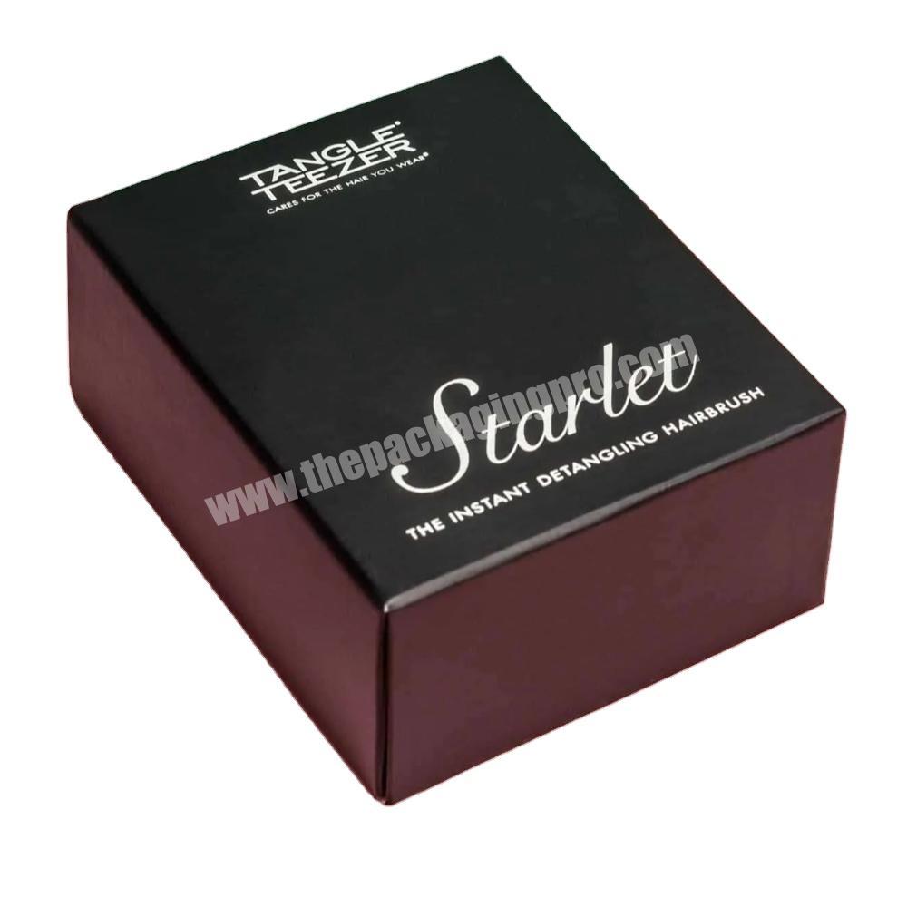 single design hairbrush packaging box with cover