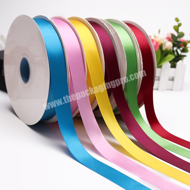Single Faced Polyester Ribbons Solid Color Satin Ribbon 1 Inch 100 Yards Per Roll Ribbon Wholesale Decoration
