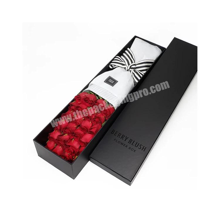 Single Mini Luxury Custom Logo Packaging Cardboard Paper Flower Boxes Roses Gift Box