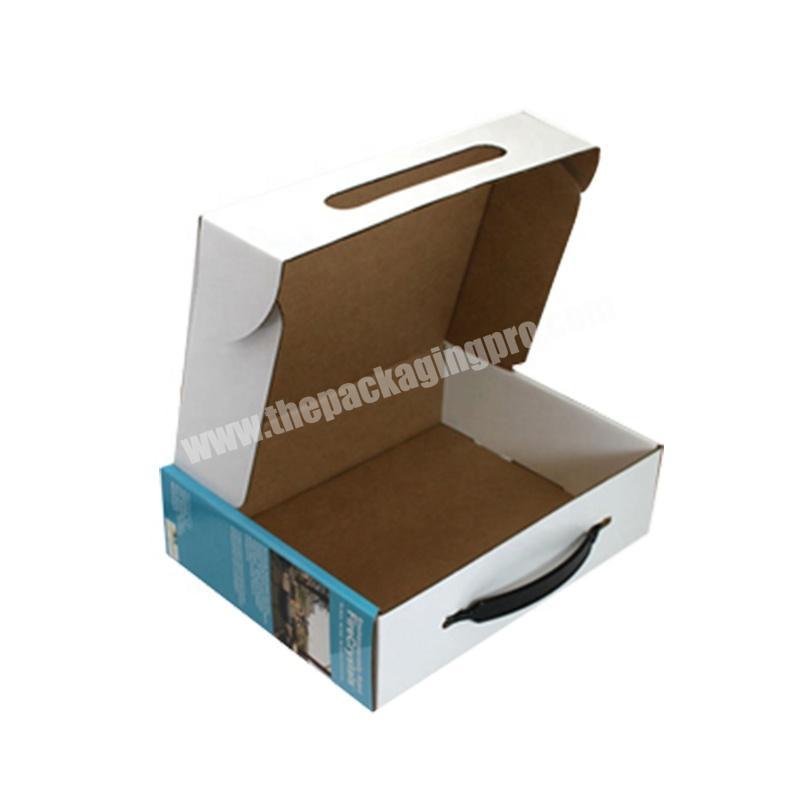 Single Wall 3 Ply Reusable Corrugated Cardboard Cosmetic Wash Powder Small Soap Packaging Custom Carton Box with Handles