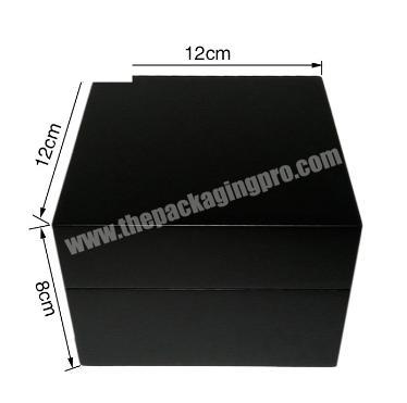 single Wooden black watch box  paint boxes gift boxes