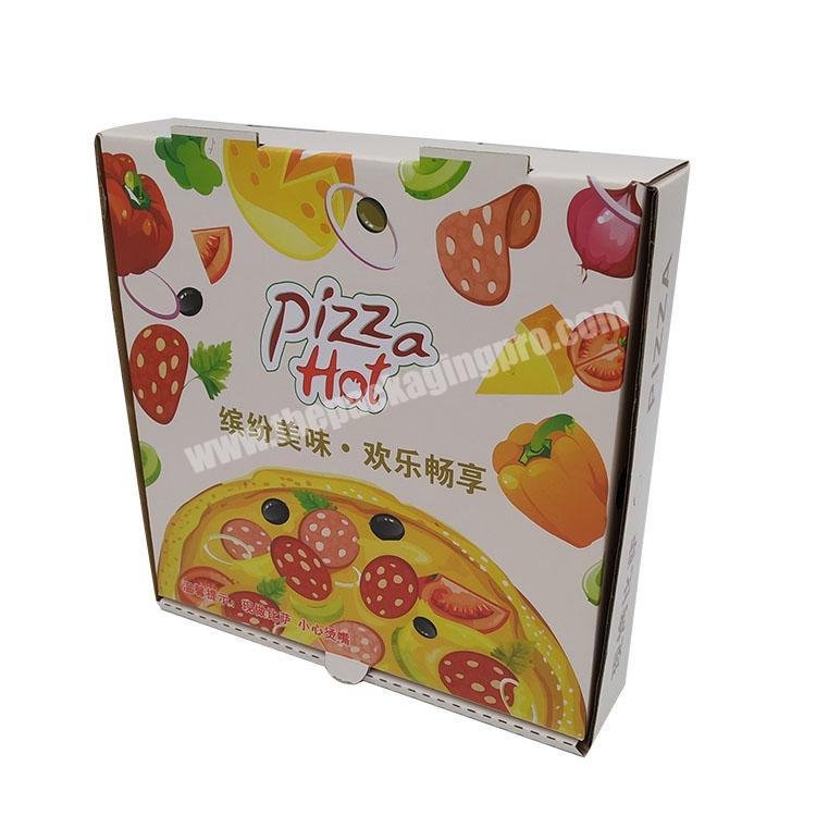 Size Packing Fast Food Paper Packaging Irregular Customize Folding Cheap High Quality Custom Corrugated Cardboard Pizza Box