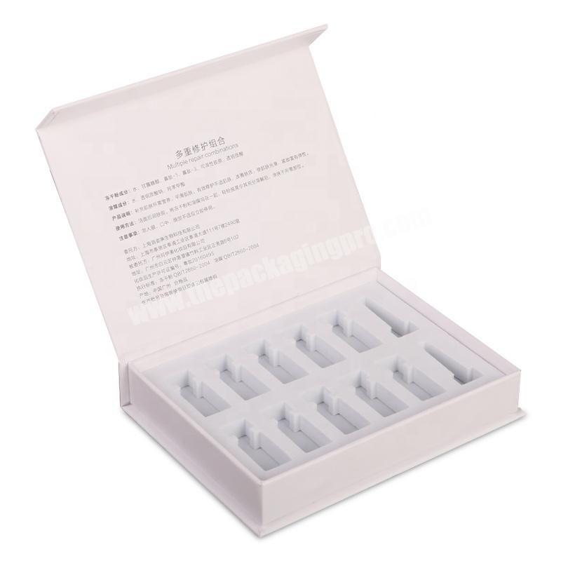 Skin care powder glass bottles set gift box EVA packaging for cosmetics