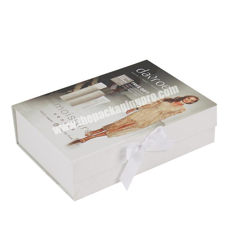 skin care products packaging boxes with bowknot