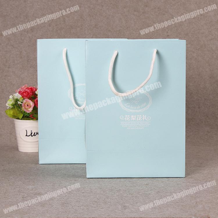 sky blue gift paper bag