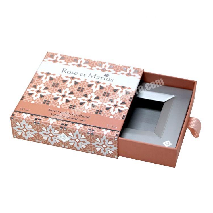 Sliding Cardboard Paper Drawer Boxes for Soap Packaging