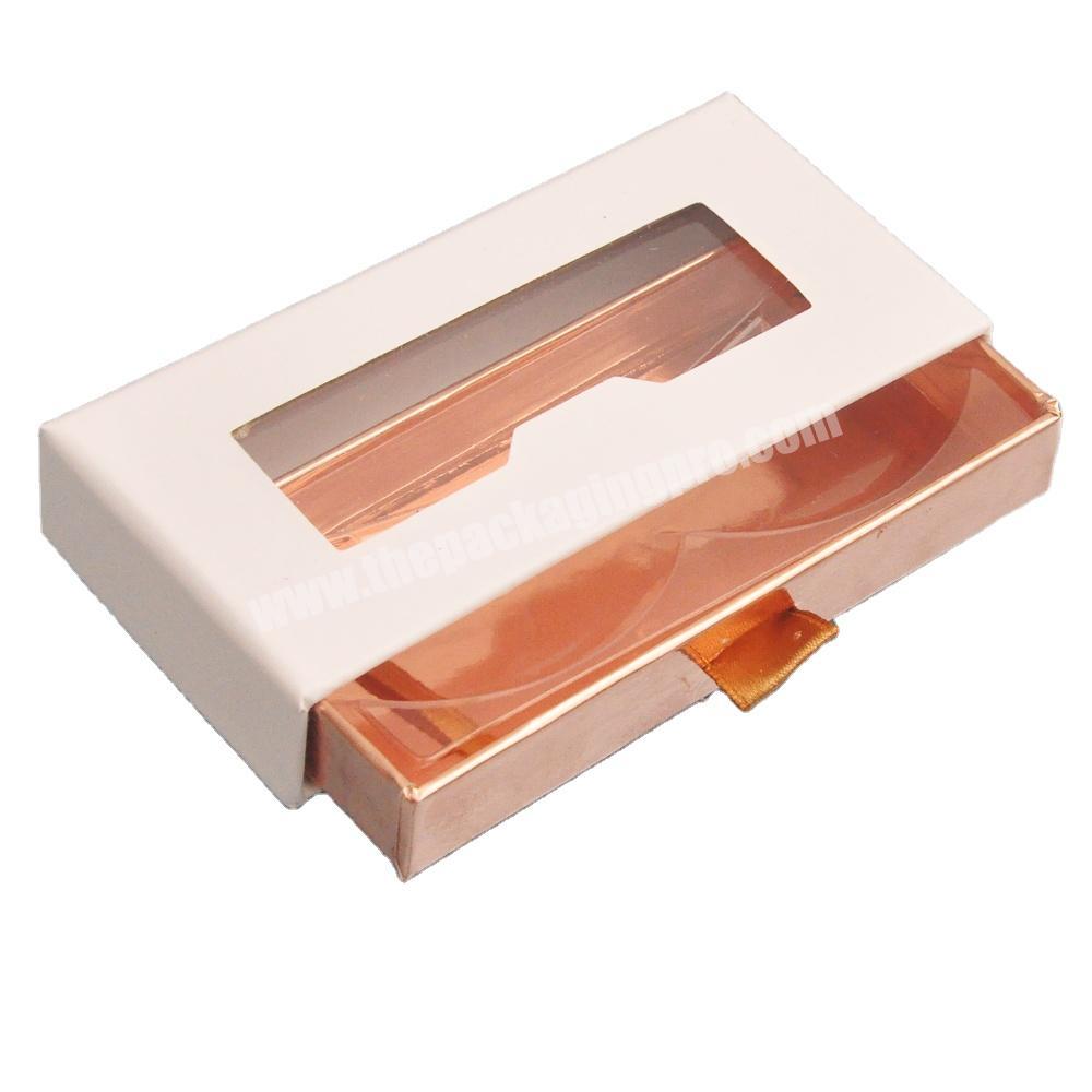 Sliding Drawer Lash Box Customized Unique Eyelash Packaging Boxes Packaging For Lashes