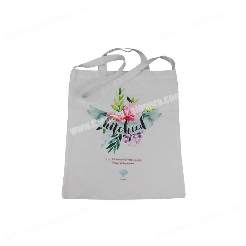 sling strap canvas tote bag for student
