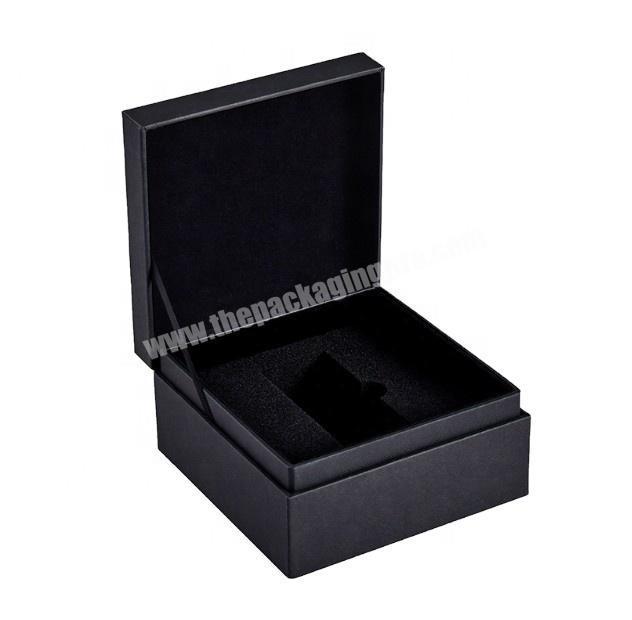 small cardboard gift boxes with hinged lid black