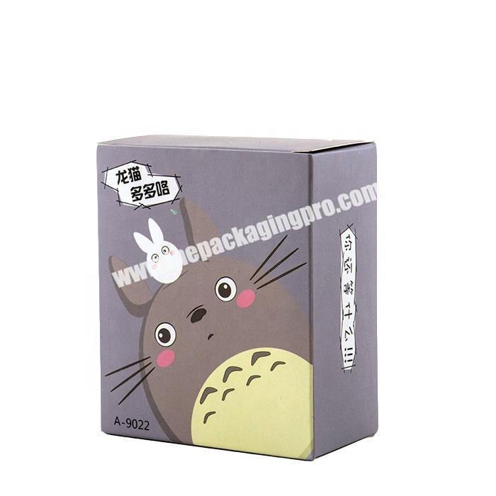 Small cardboard paper cartoon box with customized pattern printing