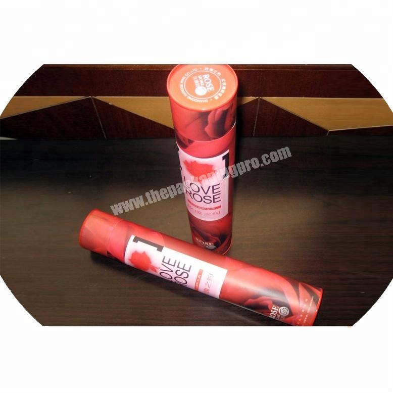 Small cylindrical lip gloss box colorful printing cosmetic paper tube