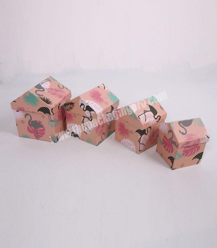 Small House Shaped Storage Gift Paper Box For Christmas