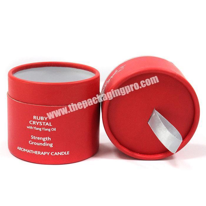 Small luxury gift packaging boxes round gift box for candle