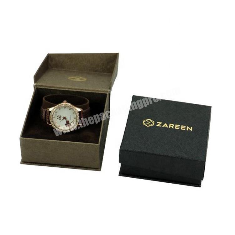 Small Magnetic Flip Fancy Paper Customized Watch Paper Packaging Box for Store