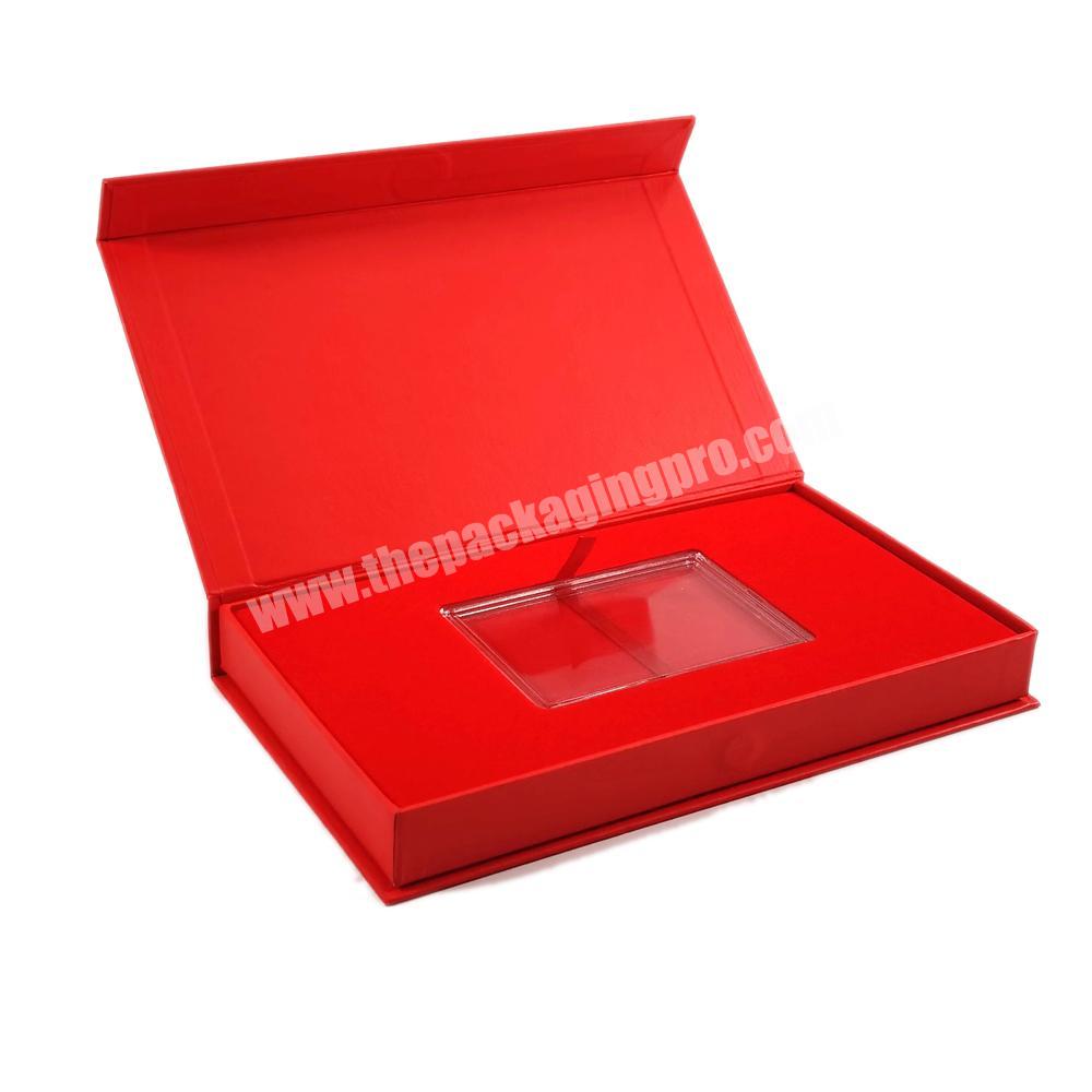 Small MOQ Flap Lid Packaging Cardboard Bespoke Custom EVA Inside Jewelry Rectangle Magnetic Closure Gift Box