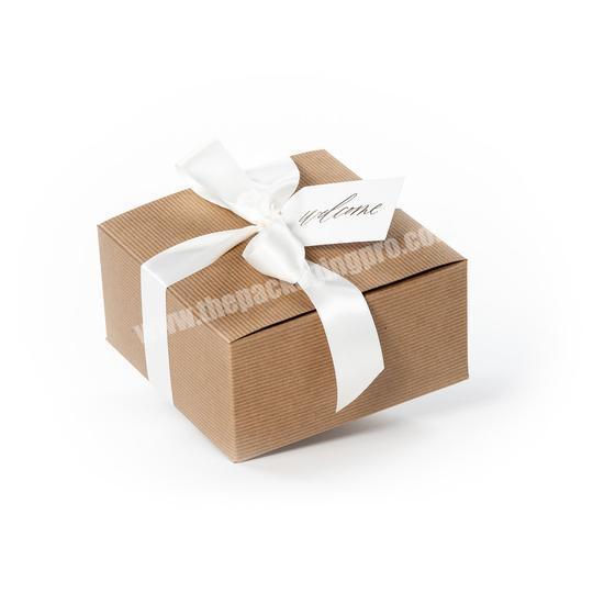 Small one piece folding kraft product packaging box