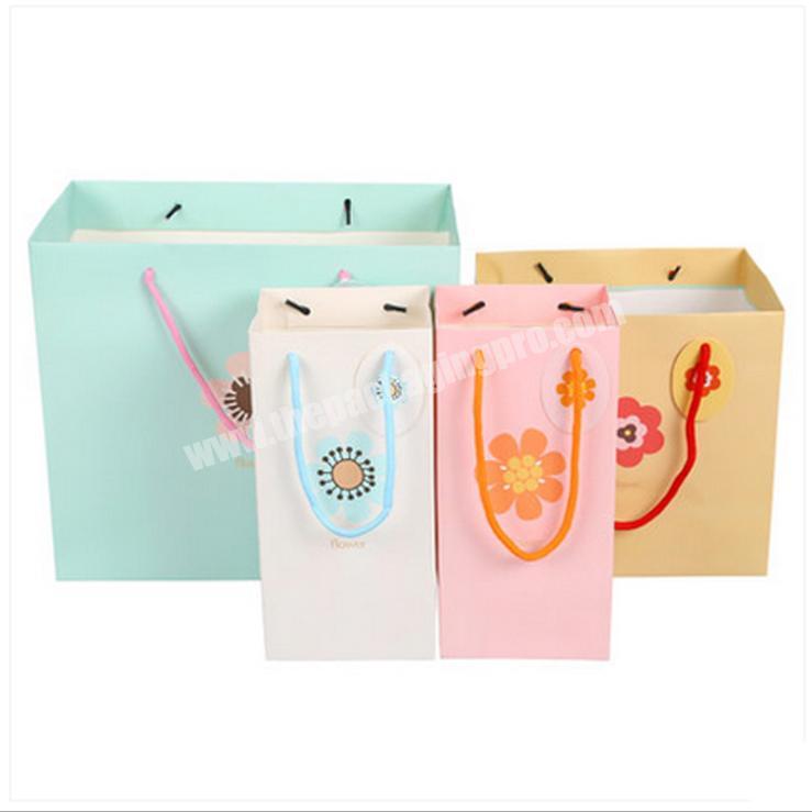 small order flower boxes custom bags with logo packaging paper bags