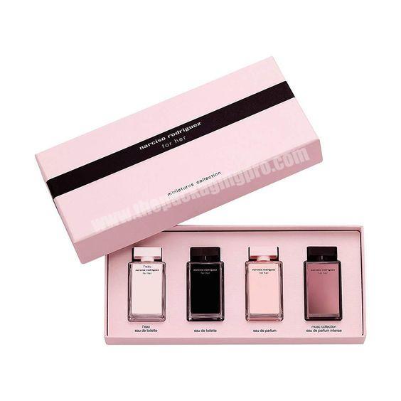 Small paper gift box wholesale  luxury custom cardboard solid perfume oil  sample package box