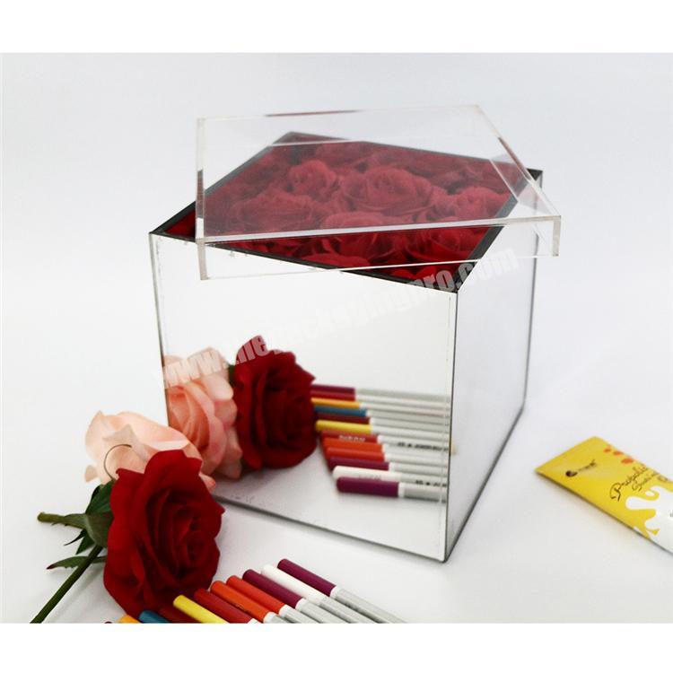 Small Quantity Wholesale Plastic luxury single rose flower box