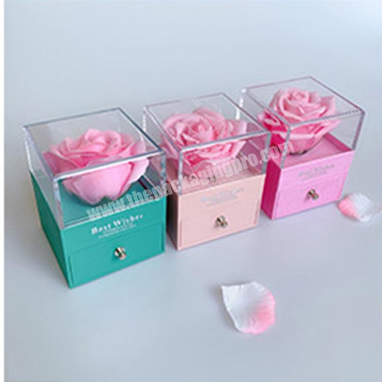Small Quantity Wholesale Plastic Rose box flower gift