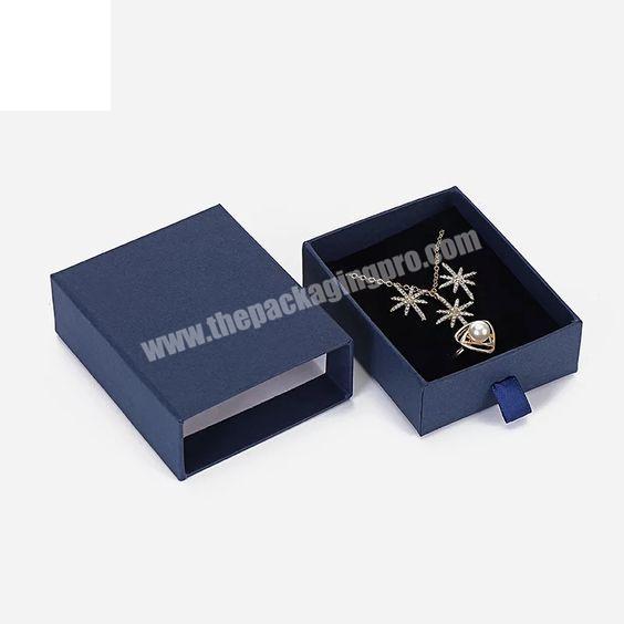 Small rigid custom size gift with lid luxury 2 layer cardboard jewelry ring packaging box