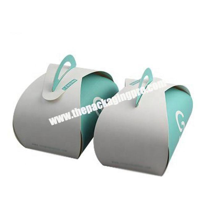 Small size cardboard paper packing box with insert for mini cake