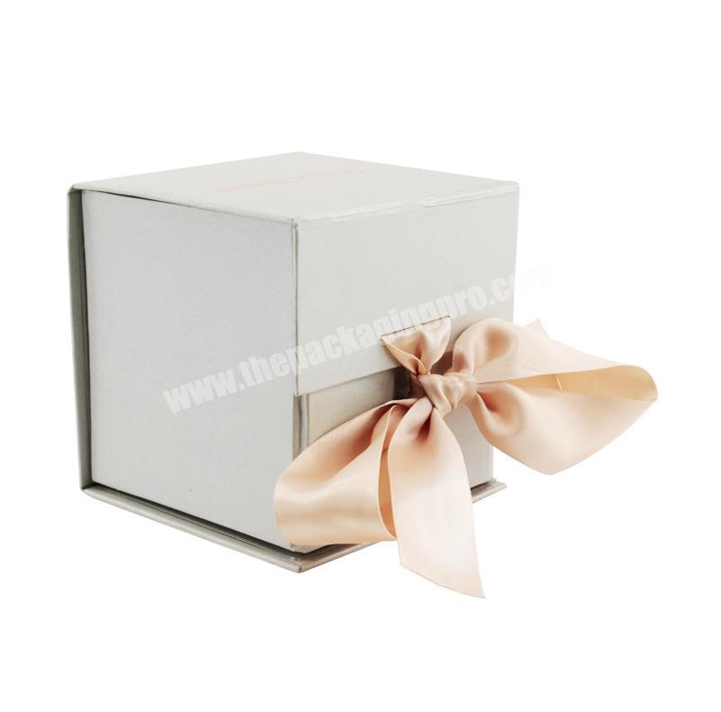Small size elegant gift box with ribbon