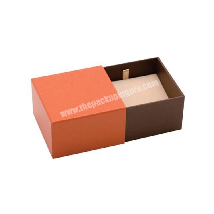 small square cardboard drawer earring packaging