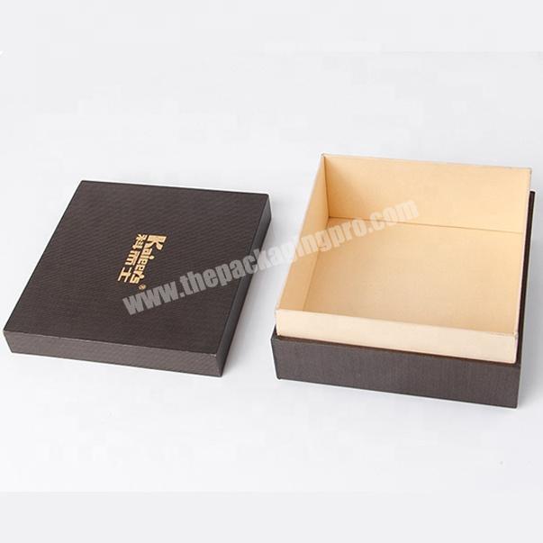 small wooden gift packaging box with lid