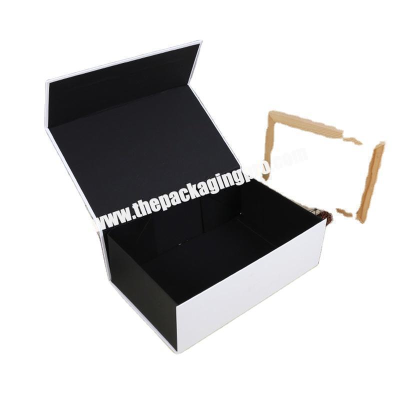 Snap Custom Logo White Hair Extension Ribbon Luxury Belt Packaging Wine Rigid Recycled With Cardboard Magnetic Box Closure