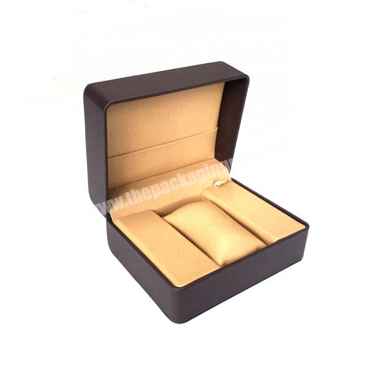 Soft Leather Luxury Paper Packing Box For Watch Custom Logo And Size Printing